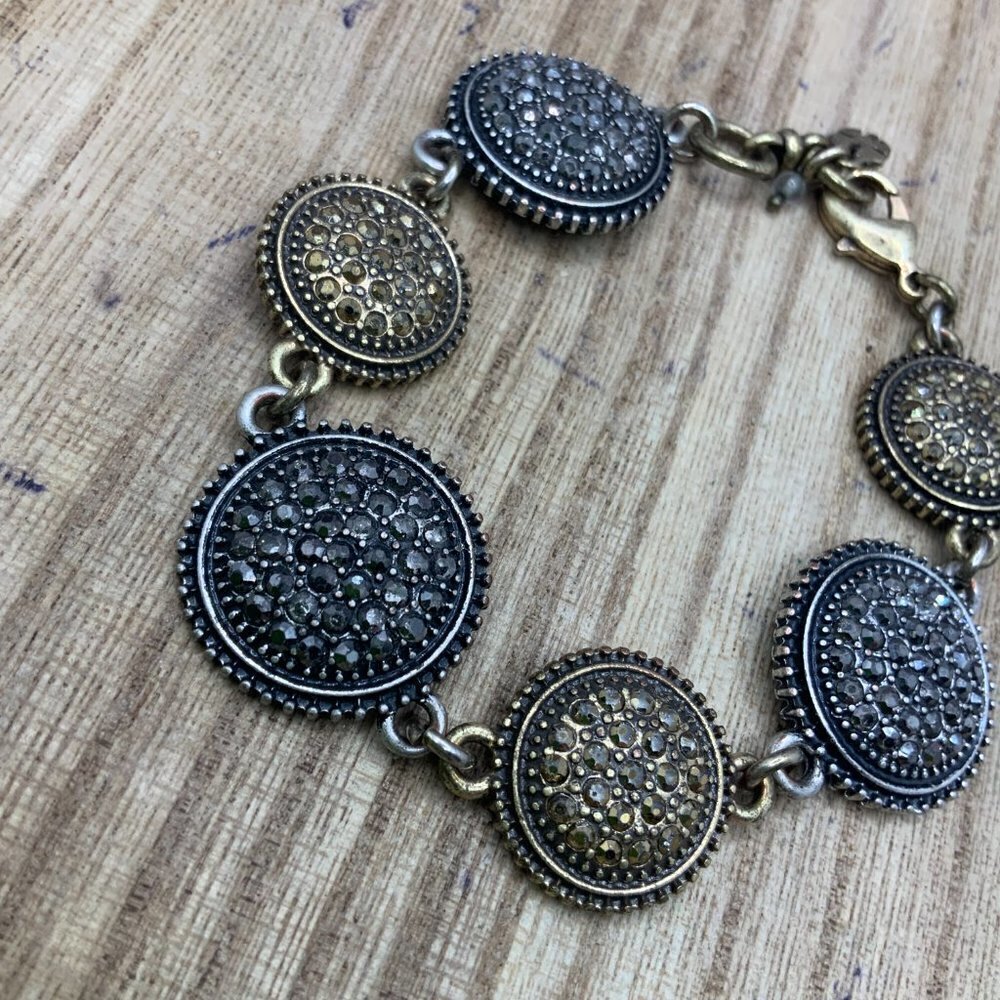 Lucky Brand Silver & Gold Tone Semi Precious Stone Bracelet - Picture 6 of 6